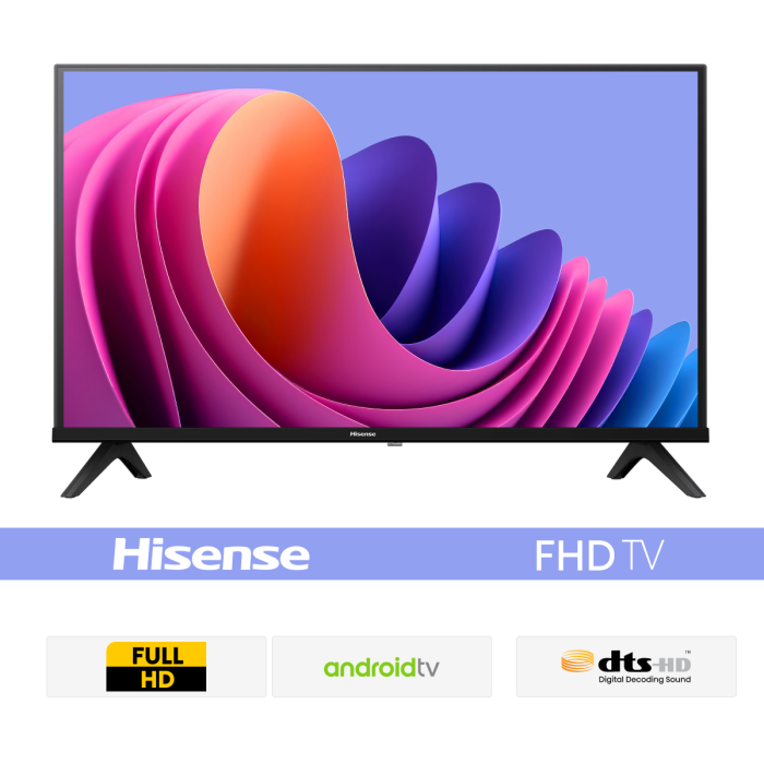 Hisesnse 43 inc Bezelless Full HD Smart Android WIFI DTS TV 43A4F4