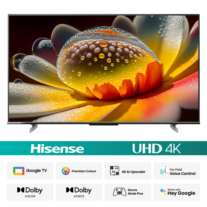 Hisense 75 inchi Bezelless Dolby Vision 4K UHD Smart LED Voice Control Google DTS TV 75A6F3
